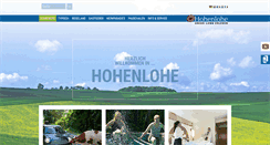 Desktop Screenshot of hohenlohe.de